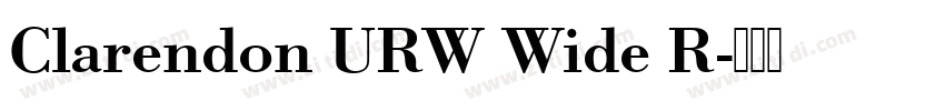 Clarendon URW Wide R字体转换